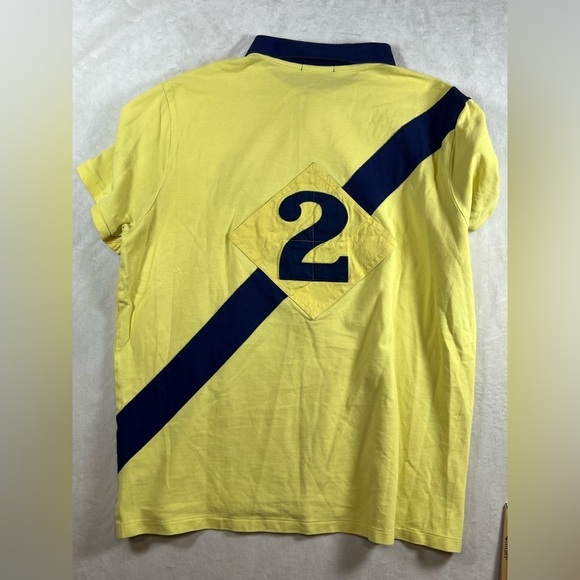 Polo Ralph Lauren XXL Classic Yellow Rugby Short Sleeve Yacht Club Polo Shirt - Picture 7 of 11